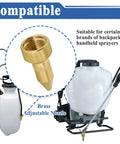 2 Pack Brass Lawn Sprayer Adjustable Nozzle Kit 181331 compatible with backpack and handheld sprayers