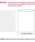 Clear Thermal Shrink Wrap Bags 12X17 Inches 100 Pack with size dimensions for easy reference and instructions for use.