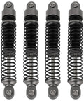 65mm Aluminum RC Shock Absorbers Set For 1/18 Crawler Upgrades With Threaded Bodies And Quick Preload, four shocks