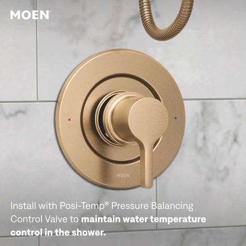Solid Single Handle Tub And Shower Faucet Set With Pressure Balancing Valve And Handheld Sprayer Bronzed Gold Finish Steady Water Control Plus No Sweat Installation For Fresh Bathroom Refreshes