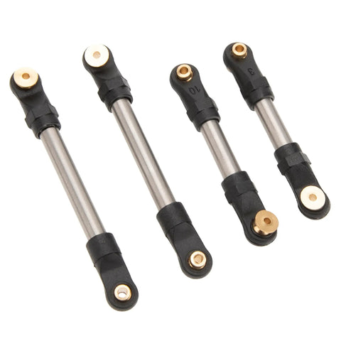 Double Bent Front And 90mm Rear Link Set For Axial SCX24 Deadbolt Crawler with titanium alloy links and brass pivots