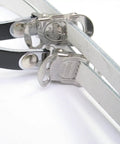 Premium Black Leather Toe Straps 420mm Long Pair For Pedals Built For Real World Rides Durable Slip Resistant Grip