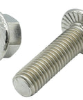 Stainless Steel Flange Screws And Flange Nuts Kit For Exhaust Manifold, M10X1.5-35mm, 6 Pack, 304 Stainless Fasteners