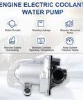 Engine Electric Coolant Water Pump Direct Oem Replacement For Bmw X5 E70 30I Models Years 2007 Through 2010, showing pump design and key features.