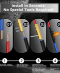Installation steps for 10 Pack 10 To 6 AWG Wire Connector Nut Kit With 80A Brass Terminals Heat Shrink Butt Connectors.