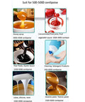 Honey Transfer Pump With 10 L Per Minute Flow No Fuss Viscous Liquid Paste Pump Stainless Steel 90W Pure Copper Motor 3 M Suction 5 M Lift Stepless Speed Control From 60 To 100 Percent Ideal For Honey Syrup Oils., suitable for honey syrup, sauce, paste and detergent