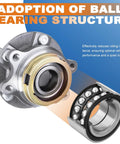 Front Wheel Hub Bearing Assembly Pair For 2007-2012 Nissan Altima 2.5L 4-Cylinder With ABS Sensor, 5 Lug, 4-Bolt Flange
