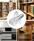 Clear Shelf Pegs 30 Pack 5mm Transparent Cabinet Support Holders Hella Secure Plastic Shelf Clips Foolproof Fit For Kitchen Closet Bookshelf Furniture Organization No Sweat Guaranteed in various storage setups.
