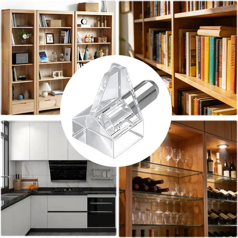 Clear Shelf Pegs 30 Pack 5mm Transparent Cabinet Support Holders Hella Secure Plastic Shelf Clips Foolproof Fit For Kitchen Closet Bookshelf Furniture Organization No Sweat Guaranteed in various storage setups.