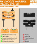 Universal Magnetic Base Scope Leveling Kit CNC-machined metal body with high-precision bubble level and mounting screws.