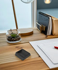 Anti Slip Pads For Chair Legs And Furniture With Wheels, Non Slip Floor Protection And Gripper on desk with stationery