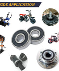 6203RS Deep Groove Ball Bearings 5 Pack Double Rubber Sealed Pre Lubricated shown with machinery applications