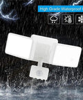 Outdoor Motion Sensor Light 20W LED Flood Fixture With 2 Adjustable Heads IP65 Waterproof in rain with high grade design.