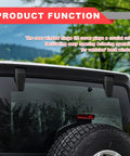2 Piece Black Rear Window Hinge Trim Cover for Jeep Wrangler JK Liftgate Glass Hinge Replacement Left and Right Fits 2007 2008 2009 2010 2011 2012 2013 2014 2015 2016 2017 2018 installed view