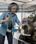 Badass Heavy Duty 20 Ton Hydraulic Gear Puller With Case Removes Seized Bearings Gears Pulleys Off Cars Trucks Using Forged Alloy Steel Strength Plus Versatile Two Or Three Jaw Options That Spin 360 Degrees Helping Mechanics Fix All Tough Jobs. Hydraulic gear puller on engine pulley