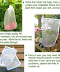 5 Pack 22 By 16 Inch Fine Mesh Garden Netting Bags For Mosquitoes Bugs And Birds Insect Barrier Protecting Plants Fruits And Flowers