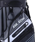 TLock Golf Cart Bag With 14 Way Top Organizer And Quiet Rattle Free Design Big Storage Pockets Rain Cover Durable Handles Grey Premium Cart Bag For Men, showing dry pocket detail