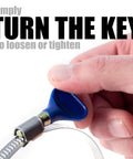 Two And A Half Inch Thumb Screw Key Adjustable No Tools Needed 304 Stainless Steel Hose Clamps With Worm Gear close-up
