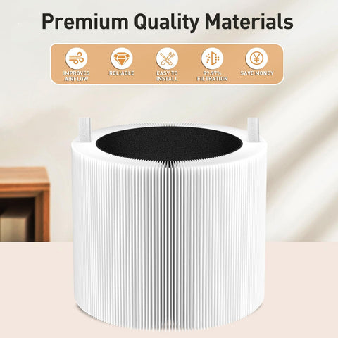 2 Pack Replacement Filters For Blue Pure 411i Max, 411a Max And F4MAX Air Purifier shown with premium quality materials.