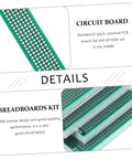 Details of Double Sided Breadboard Kit For Soldering Projects, Compact PCB Board For DIY Prototyping And Maintenance, Universal IC Pitch