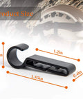 Headlamp Clip For Hard Hats Must Have Durable Helmet Light Attachment, black plastic, dimensions 1.85 x 0.6 x 1.2 inches