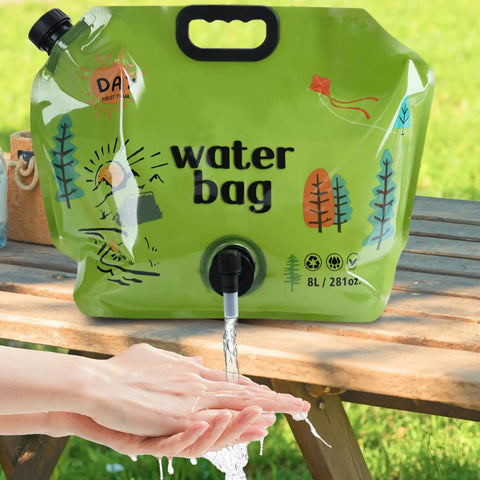 All Day Hydration On Tap Large Capacity Camping Water Container with Foldable Outdoor Bag and Food Grade Wear Resistant Bladder