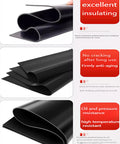 Real Deal 5mm Electrical Insulated Rubber Mat High Voltage Safety Flooring Antishock Substation Workpad Built Tough Heavy Duty Rubber Floor Roll 850x100cm showing folded edges and surface texture.