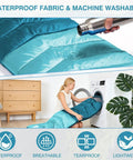 All Weather Sleeping Bag For Adults And Kids, Ultra Lightweight Waterproof Gear being washed in machine and repelling water
