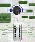 Solar Powered Drip Irrigation System For Indoor And Outdoor Gardens Auto Watering For 15 Potted Plants control panel chart