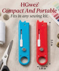 4 in 1 Needle Threader Tool With Magnifier And Seam Ripper Magnetic Sewing Accessory For Quick Threading And Easy Stitch Removal The Ultimate Quilting And Crafting Helper Red Twin Pack, 5.5 in ABS plastic