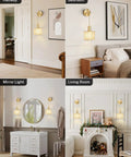 Premium Battery Operated Wall Sconces Set Of Two Wireless Rechargeable Led Lights in various home settings with adjustable brightness.