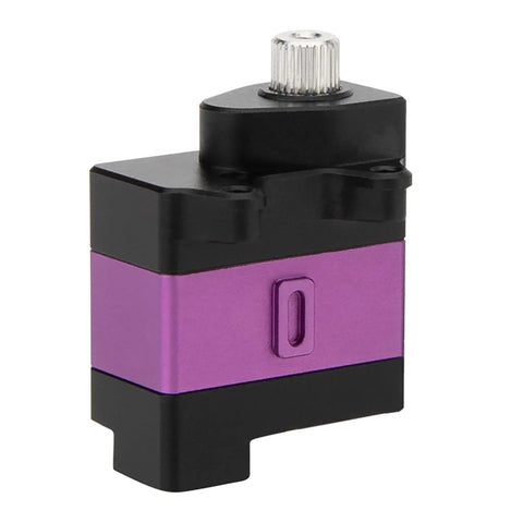 Purple Coreless Micro Servo for Axial SCX30 1 To 30 RC Crawler with metal gears, beefy torque, precise control.