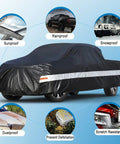 All Weather Truck Cover Up To 210 Inches, Waterproof And UV Guard, Universal Fit For Regular Cab Short Bed Pickups with features