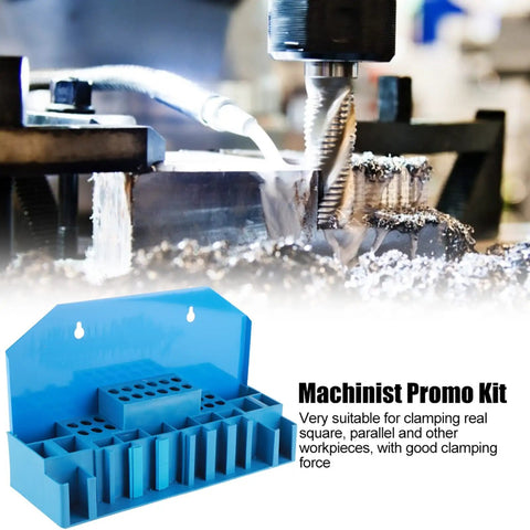 Beefy 58mm T Slot Clamp Kit Hardened Stud Clamp Set For Lathe And Milling Machines M14 Includes 24 Bolts And Durable Storage Box