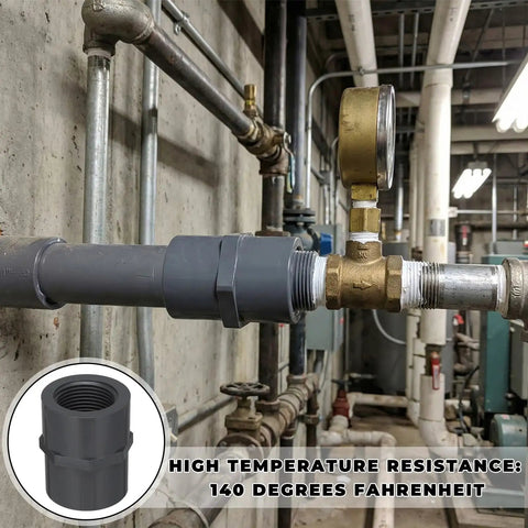 8 Pack 1 Inch PVC Pipe Fitting Female Adapter Schedule 80 Socket to NPT in industrial plumbing system