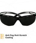 Top Tier Sport Safety Glasses Featuring Ir Five Gray Optics And Recessed Temple Ribs For Knockout Comfort And Seamless Ppe Compatibility On Heavy Duty Work Sites, with anti-fog and anti-scratch coating.