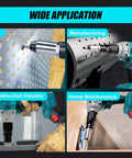 Sumumtor 21V Cordless Electric Rivet Gun With Two 4.0Ah Batteries And Charger Brushless Motor in DIY and construction applications.