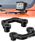 Front A Pillar Hood Cowl Mount Bracket For Offroad LED Pod Lights On 2018 To 2023 Jeep Wrangler JL JLU And 2020 To 2023 Gladiator JT