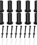 Ten Piece Barn Door Spacers Set For 2 Inch Sliding Barn Door Hardware with bolts and anchors displayed