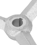 Close-up of 18mm Bore Lathe Hand Wheel with Chrome Finish, displaying its cast iron material and bore opening