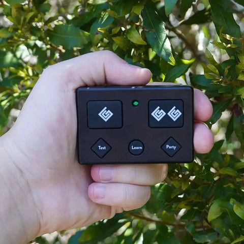 AXP1 Premium 5 Button Remote Transmitter For Automatic Gate Openers Long Range Up To 1000 Feet Ghost Controls Compatible in hand