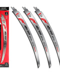 Japanese Teeth Reciprocating Saw Blade 15 Inch Arc Edge Coarse Cut 6 TPI Pruning Blade For Tree Trimming And Wood Cutting 3 Pack