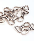 Must Have Pack Of 20 Silver 360 Degree Curved Lobster Clasps Swivel Trigger Clips For 3/4 Inch Straps Durable Zinc Alloy Hardware Replacement For Shoulder Bags Backpacks And Luggage, pack of silver swivel clips
