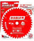 Knockout Finishing Trim Saw Blade With 6 1 2 Inch Size And 40 Badass Teeth for smooth crosscuts, ripping hardwood, softwood, plywood.