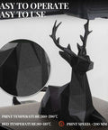 Glass Fiber Reinforced PETG Filament 1.75mm For 3D Printing Built Tough With High Impact Resistance Frosted black reindeer print