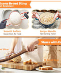 Complete Sourdough Baking Kit With Scale And Banneton Proving Baskets Sourdough Starter Jar Bread Slicer Linen Covers All In One Gift Set For Beginners Easy Home Baker Tools For Perfect Crusty Loaves silicone bread sling and slicer