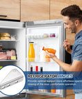 Stainless Steel Fridge Hinge Replacement With Left Shaft Zero Point Two Eight Inch Diameter And One Point Three Eight Inch Spacing Includes Screws And Bushings For Refrigerator Door Easy Install Durable Rust Resistant in use
