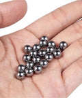 304 Stainless Steel Precision Bearing Balls Set, 12 Sizes, Smooth Finishes, 600 Pieces For Bicycle Bearings And DIY Projects, Rust Resistant Beefy Pro Grade Ball Assortment Kit in hand
