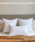 Set Of 2 12x20 Outdoor Pillow Inserts Waterproof For Patio Porch Couch And Outdoor Furniture White Rectangle Lumbar Pillow Cushions
