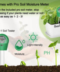 Indoor Herb Garden Starter Kit With 10 Non GMO Herb Seeds Soil Pots And Moisture Meter for easy windowsill gardening.